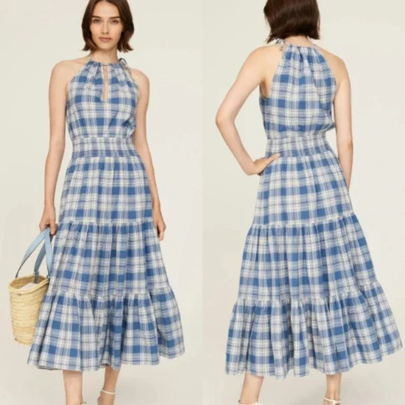 halter neck dress cover up Sunset Cotton Halter Neck Cover Up Maxi Dress